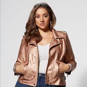 Rose Gold Moto Jacket